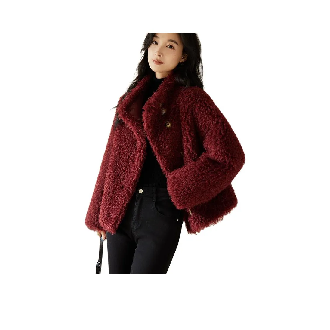 VICTORIA VERA Бархат Feel Куртка Женская Анкора Красная