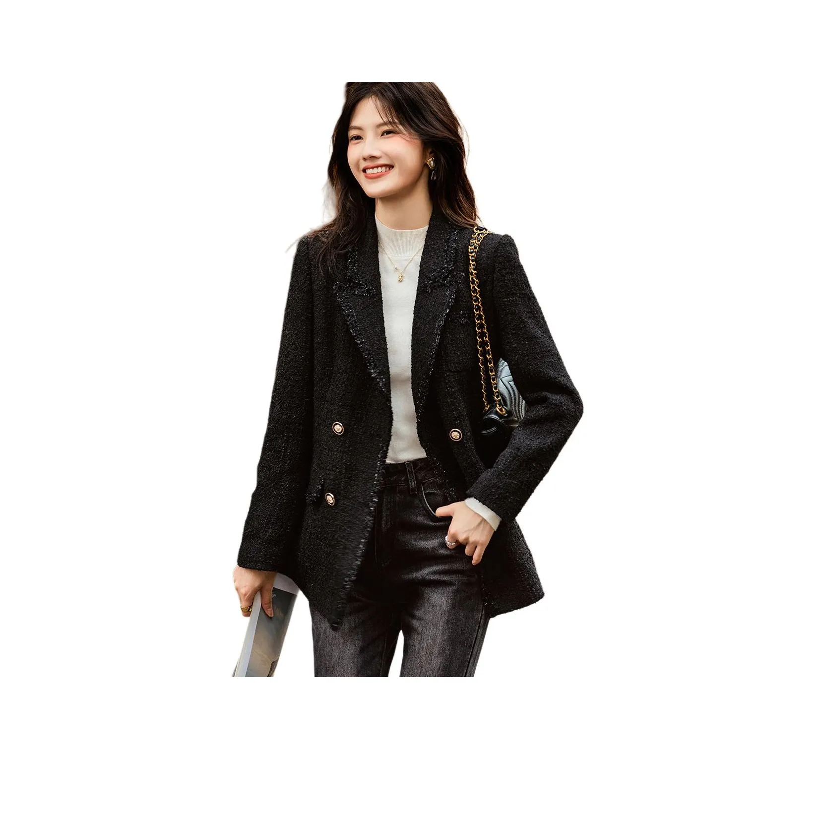 Like The Age Of Water Вельвет feel Куртка Женская Черная