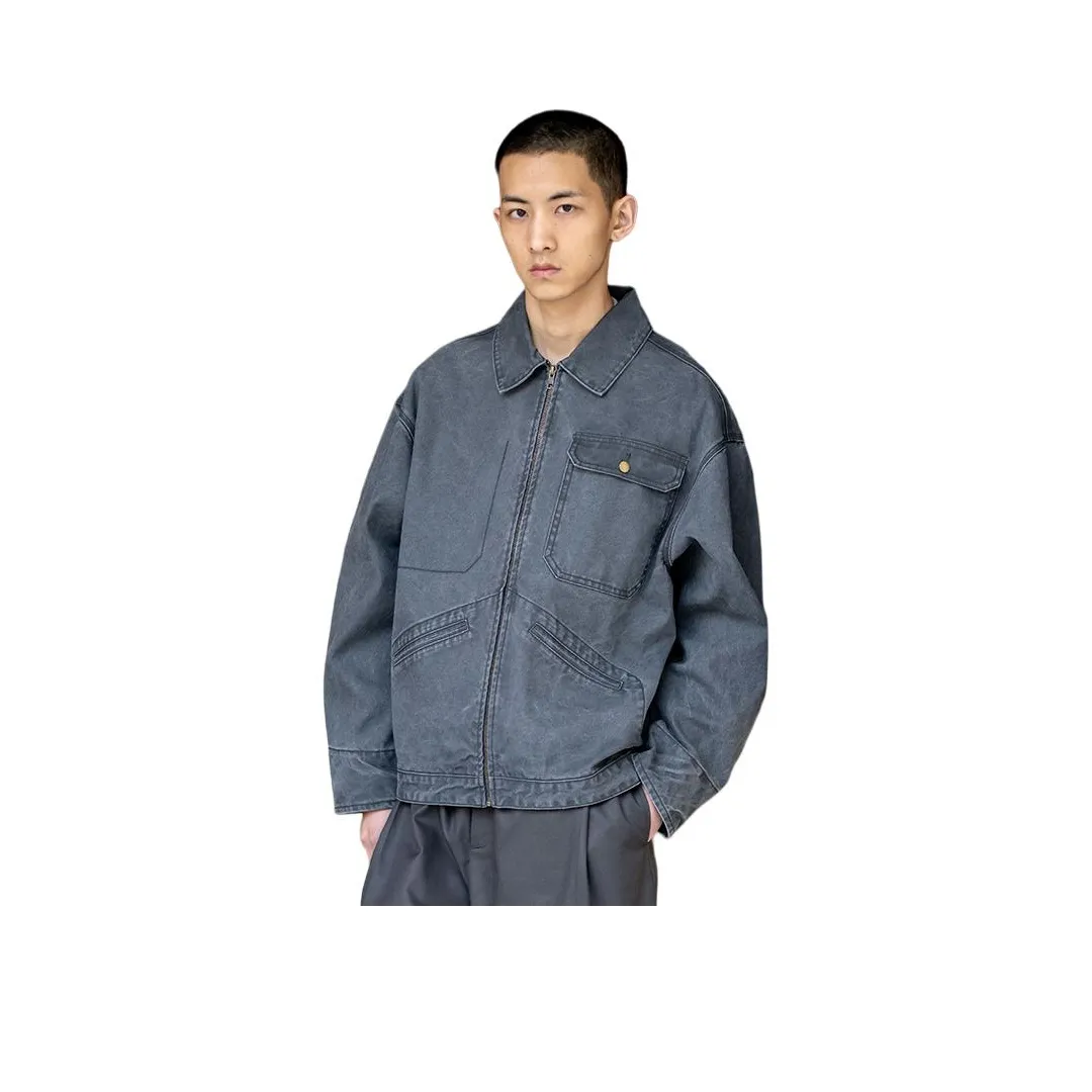 URBAN STANDARD Куртки и Пальто Мужской Выстиранный Серый