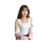 화이트 (골지 스퀘어 카라)