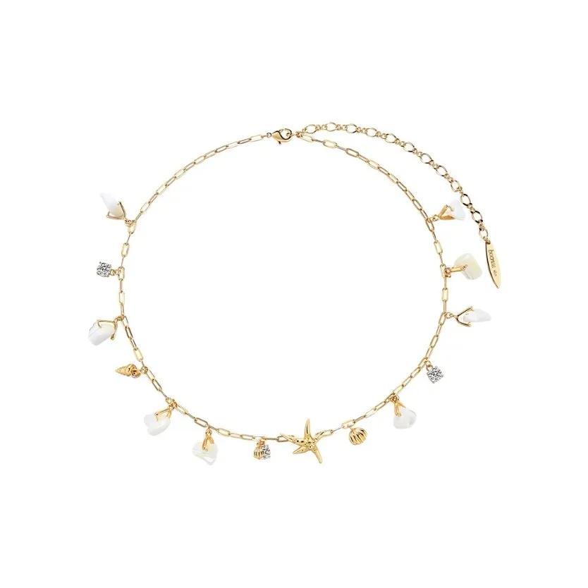 BOONEE ALUS Медный IS Покрытие из каратного золота Ожерелья Женские