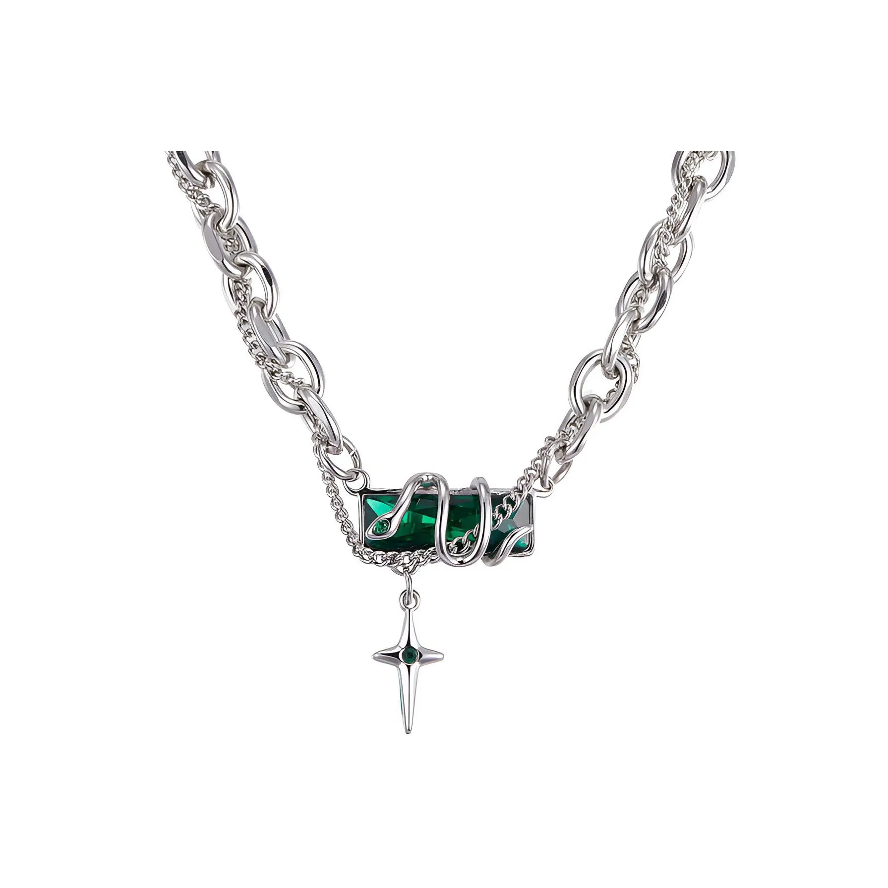 PUENTE Титановая стальная цепочка на ключицу Унисекс