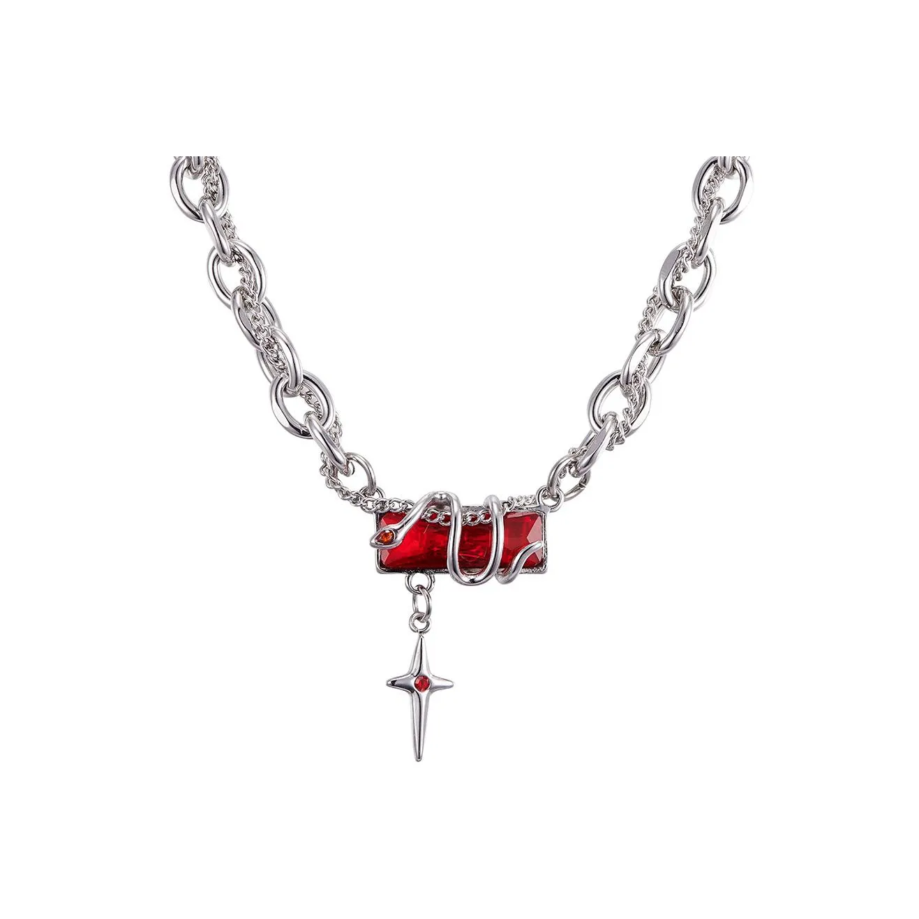 Cooraree Titanium Steel Necklaces Unisex