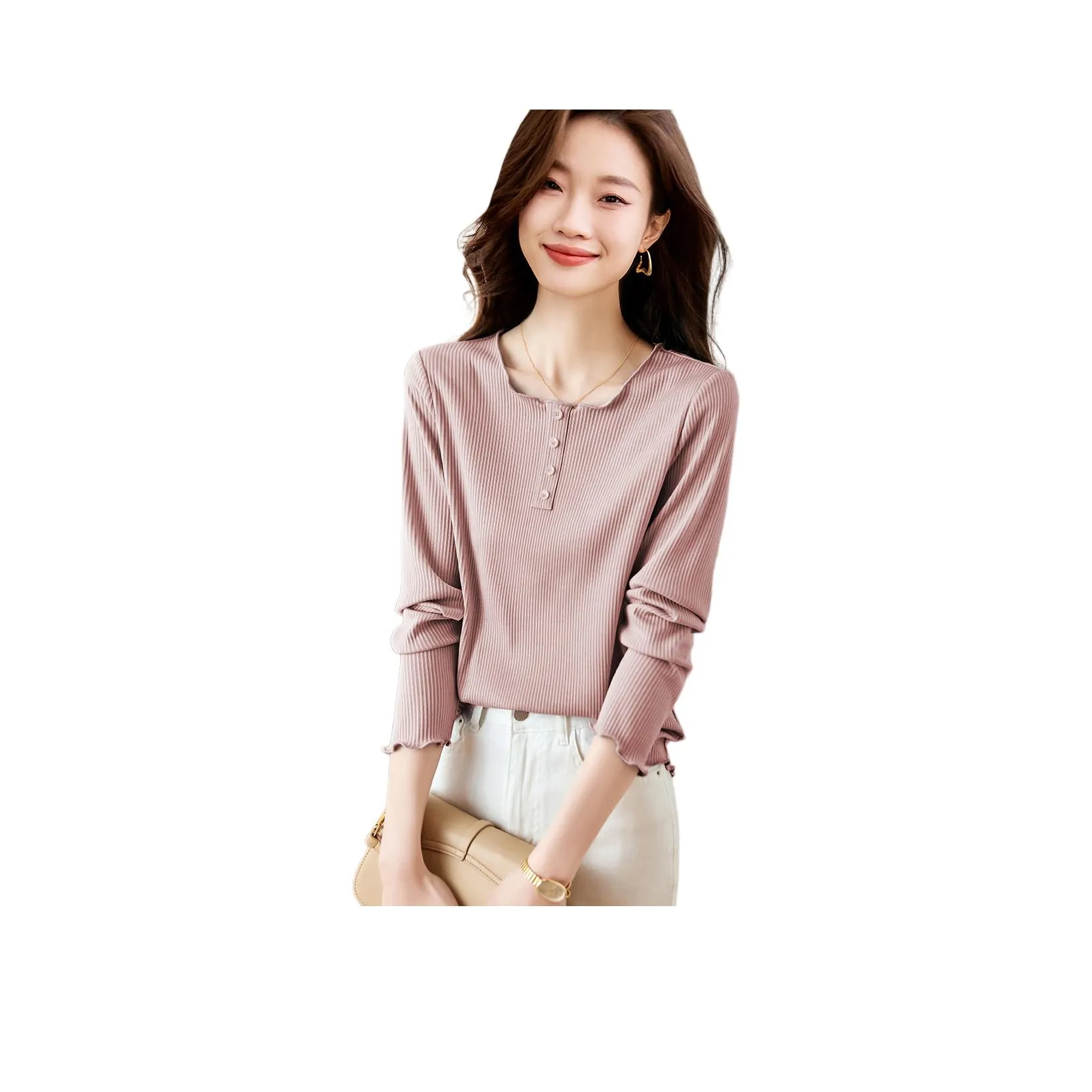 XWI T Shirt Women's Leather Pink