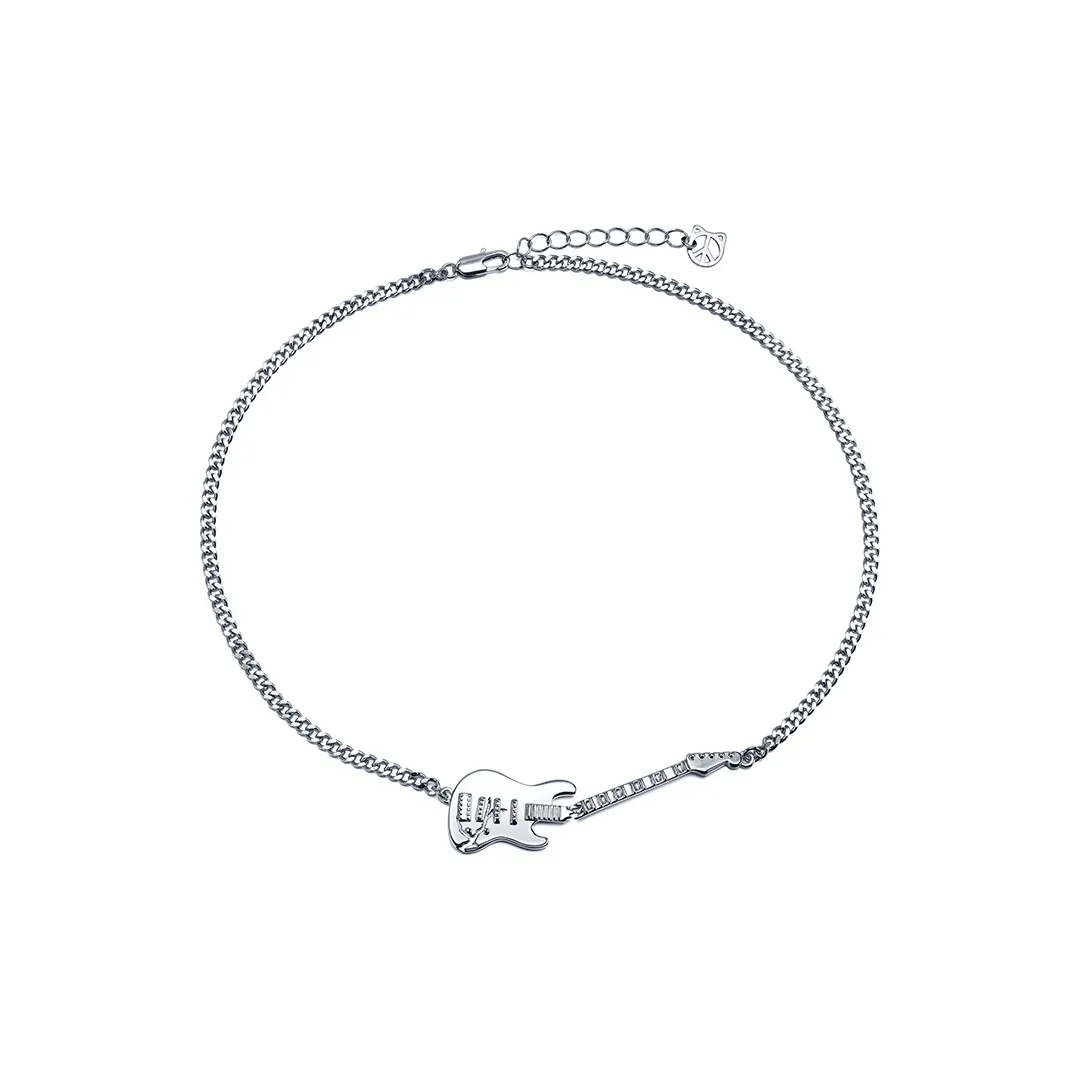 PEACE CAT Титановая сталь Золото-покрытый медный ожерелье унисекс