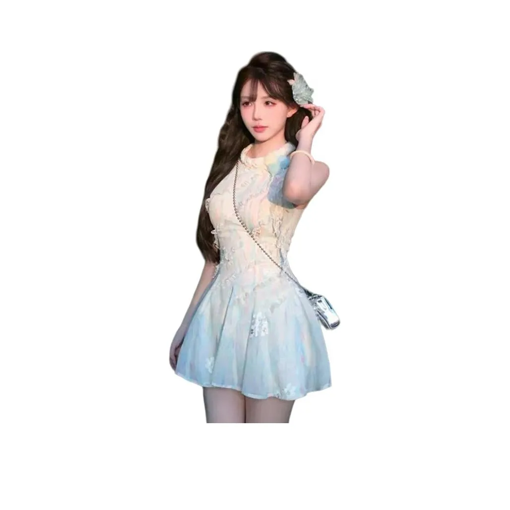 SECFLY OFFICIAL Sleeveless Dress Women's Light Blue
