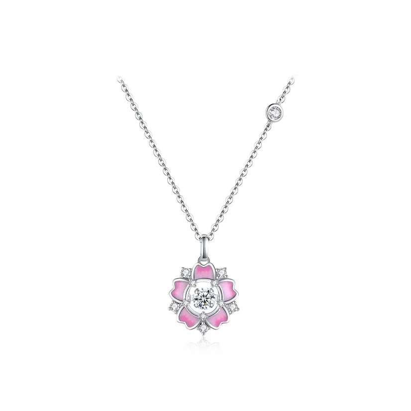 Brilliant Heart S925 Necklaces Women's