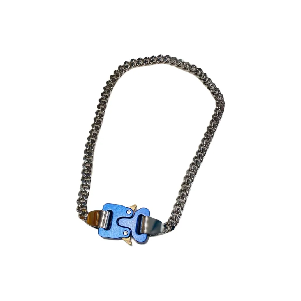 1017 ALYX 9SM Латунь Алюминиевый Сплав Ожерелья Унисекс Серебряный