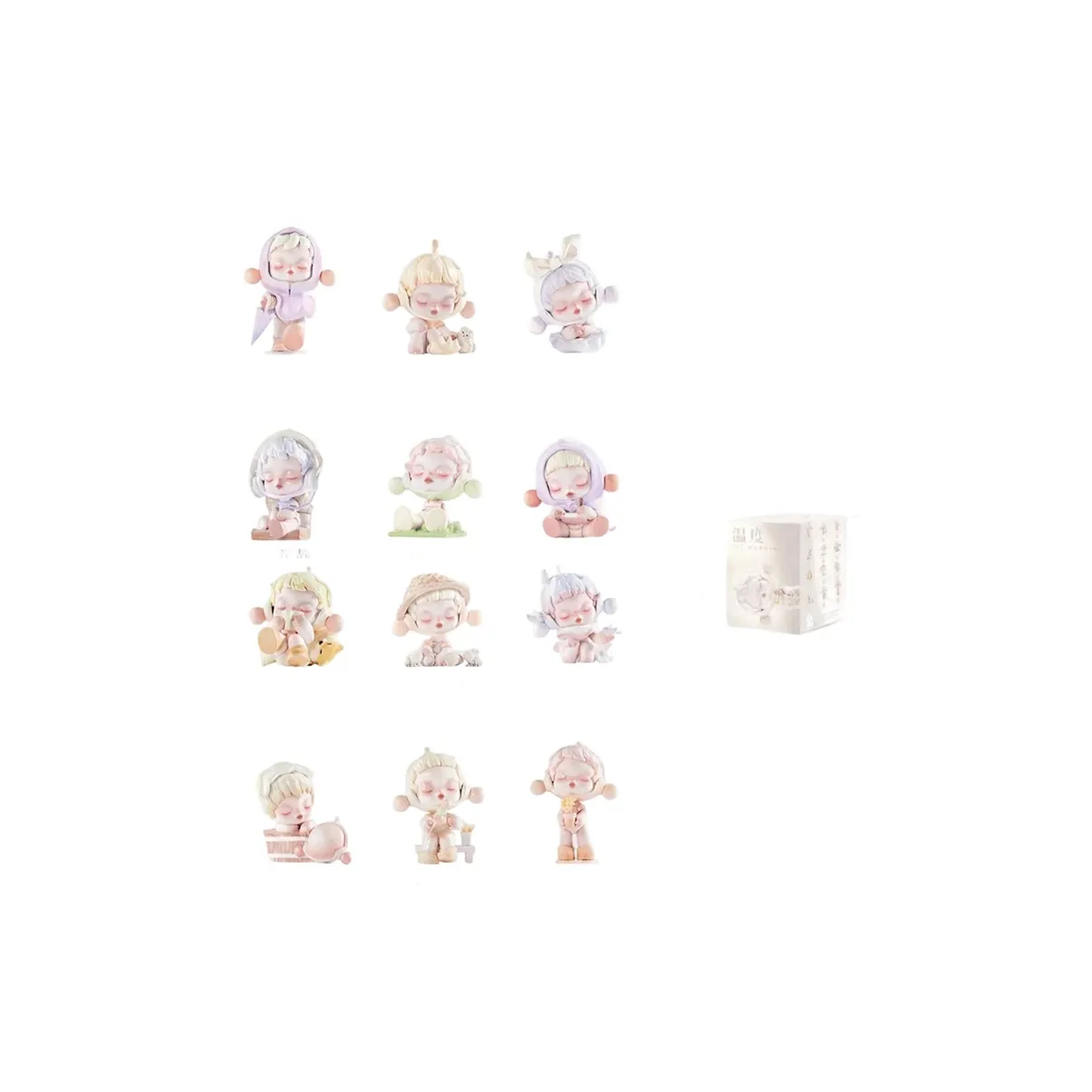 POP MART Коллаборация Edition Skullpanda Temperature Collection Слепые коробки Один Mystery Коробка Целая коробка 12 шт