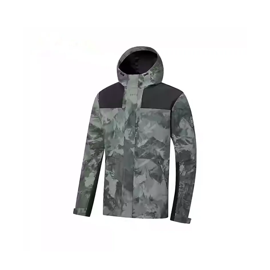 XTEP Variety Training Collection Trench Coat Men's Pine Gray Green/Jet Black