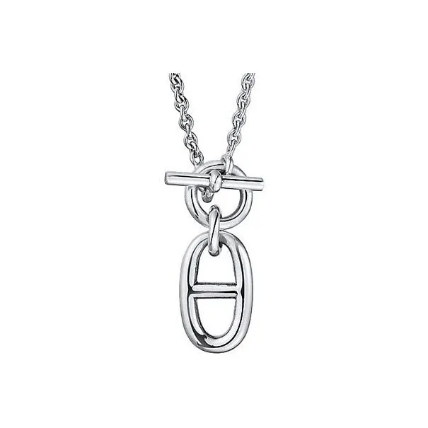 HERMES Chaine D'Ancre 925 Sterling Silver Necklaces Men's