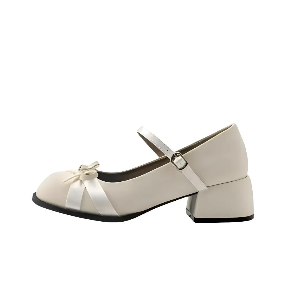 Aimilian Mary Jane Shoes Женские Ecru