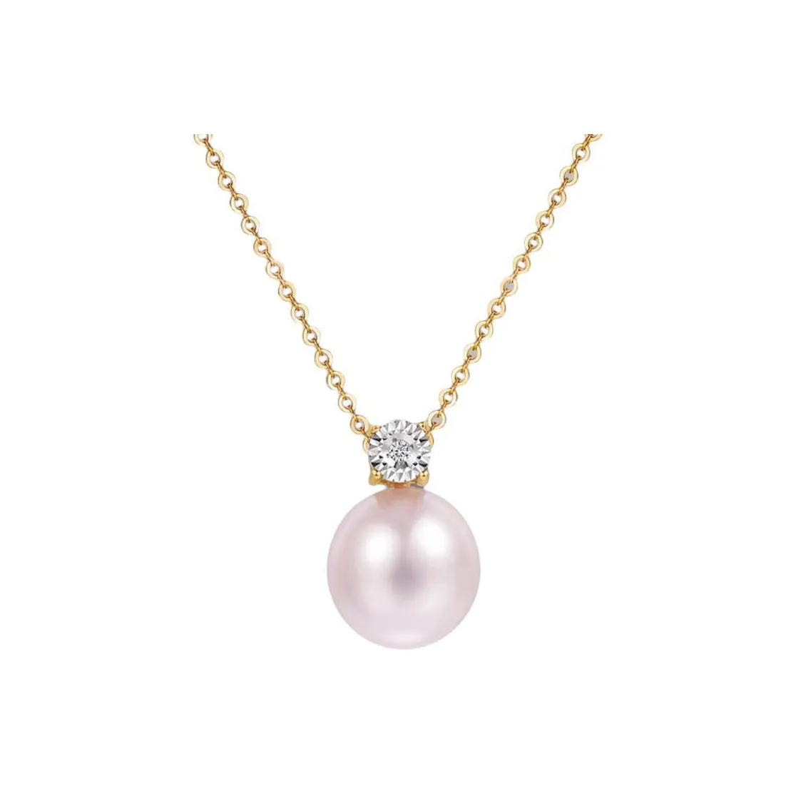 LAISHENTONGLING 18K Gold Necklaces Women's Gold/Pink