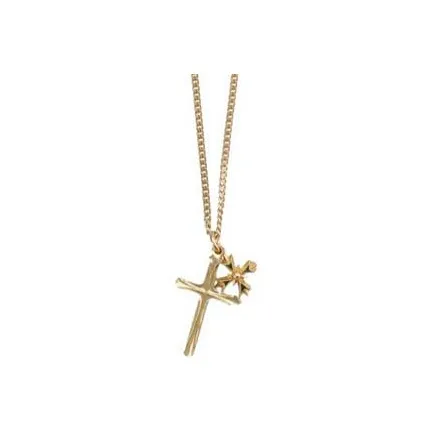 EMANUELE BICOCCHI Double Cross Pendant Necklace