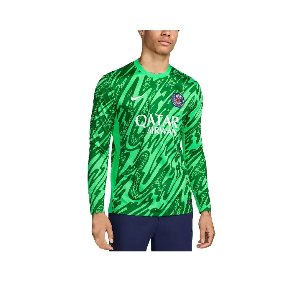 Nike Paris Saint Germain 2024/25 Stadium Goalkeeper Men's Nike Dri FIT Soccer Replica Long Sleeve Jersey