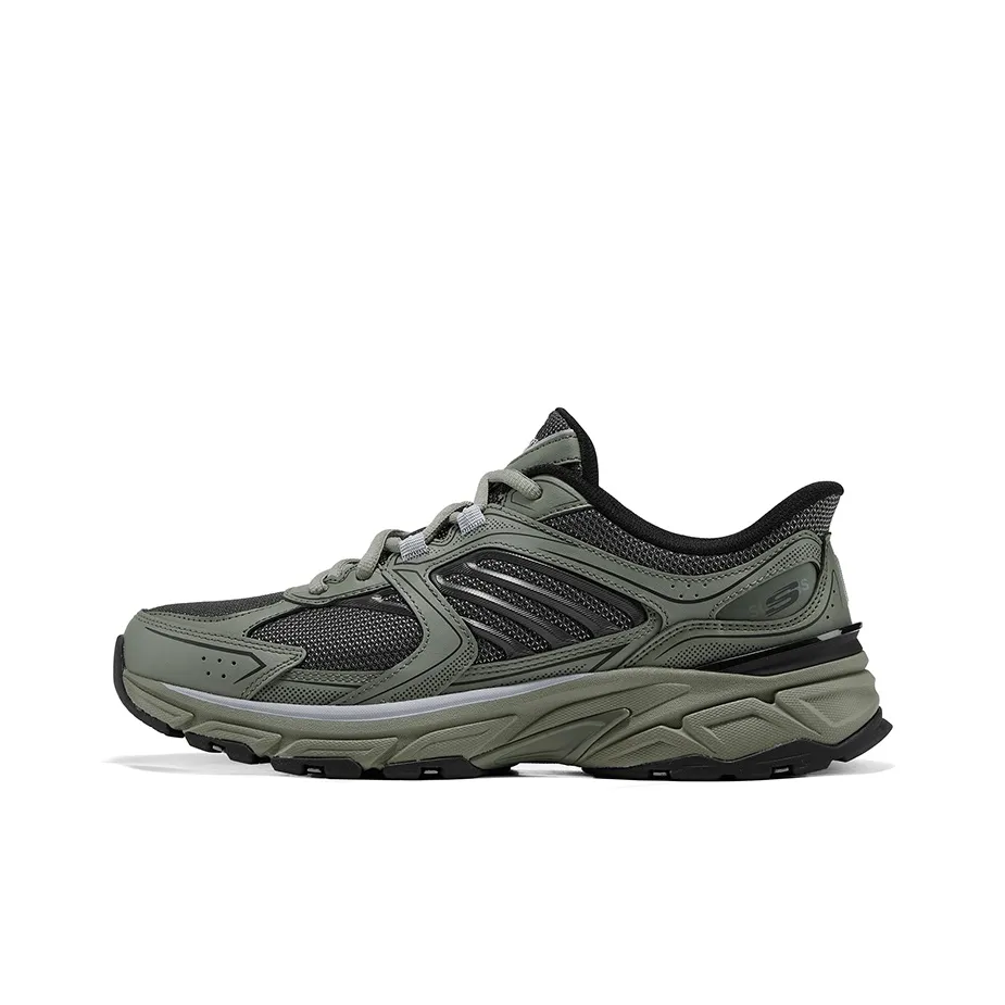 Skechers SPORT MENS Low Top Chunky Sneakers Men's Olive Green
