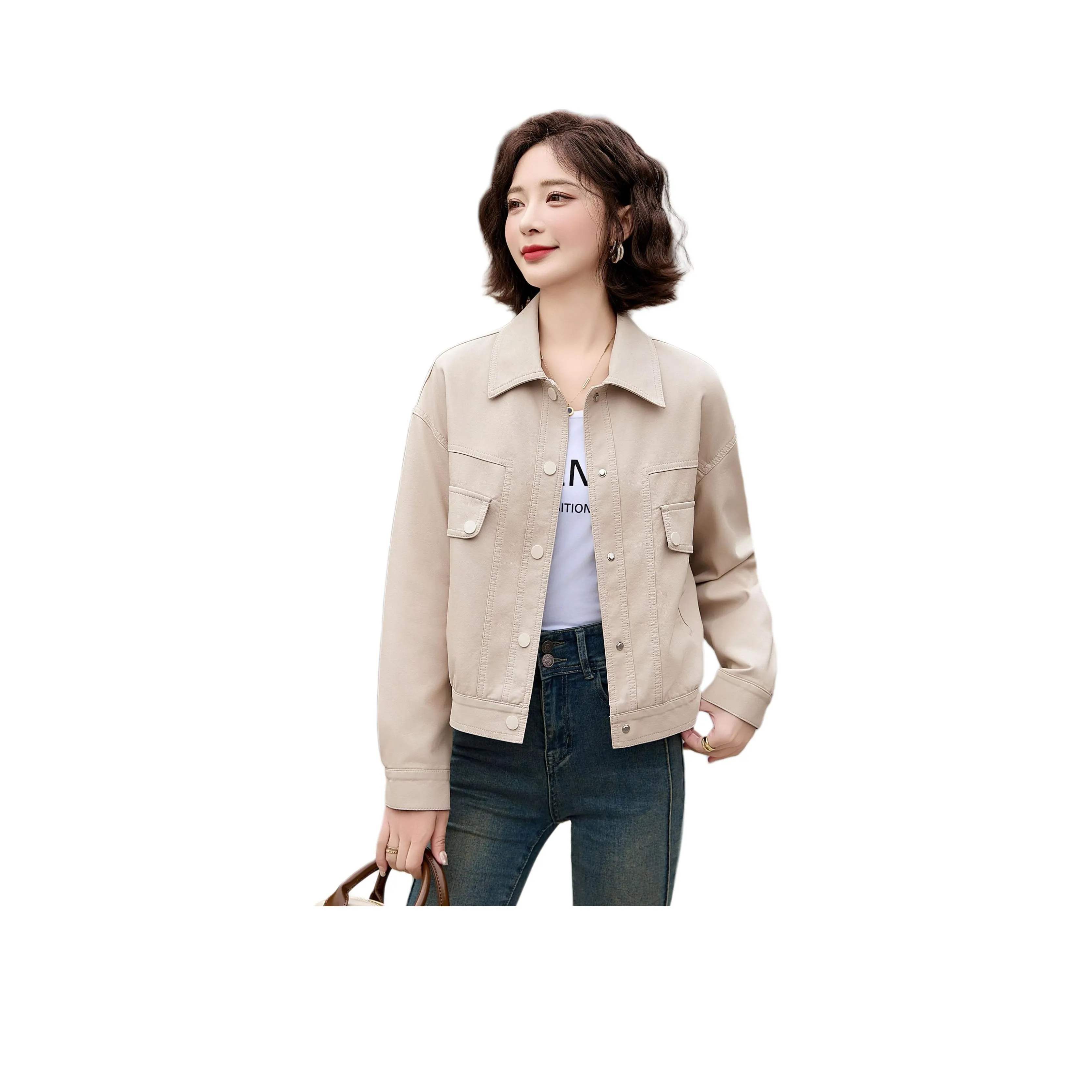 Yi Mengyuan Leather Jacket Women's