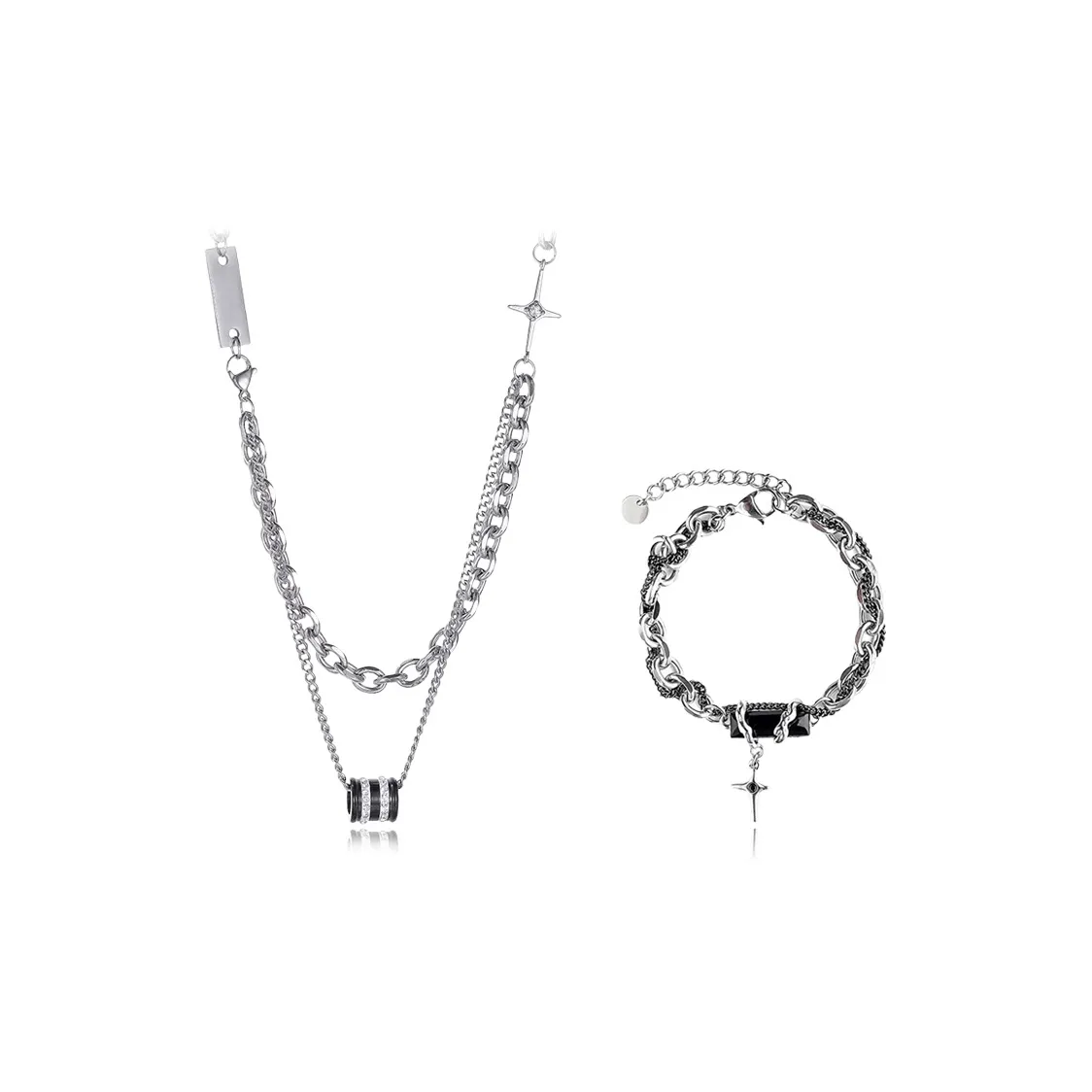 Ringlove Титановые стальные ожерелья унисекс