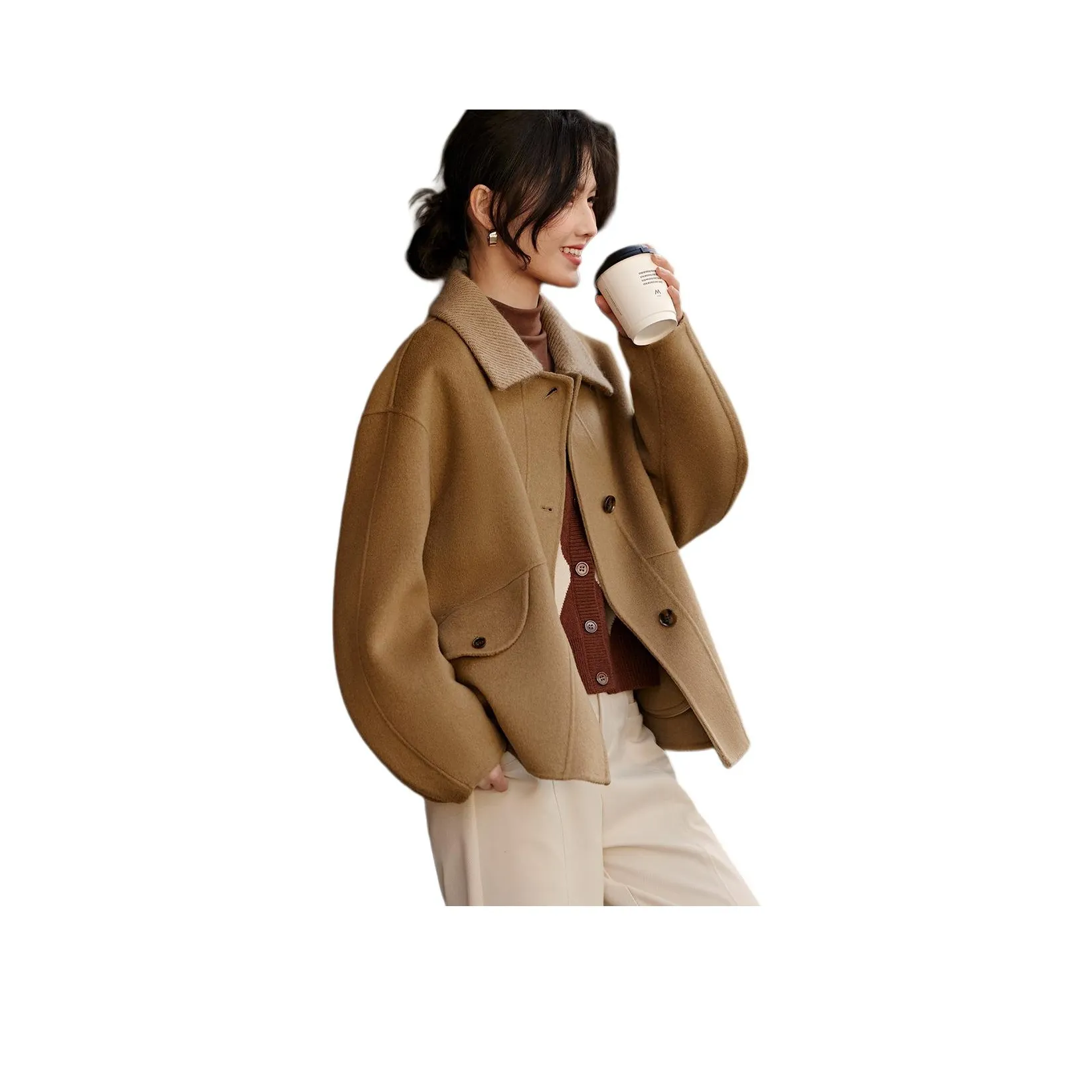 XWI Coats Women's Warm Camel