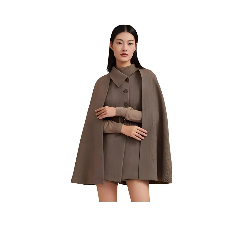 GOELIA Повседневный костюм женский кофейный