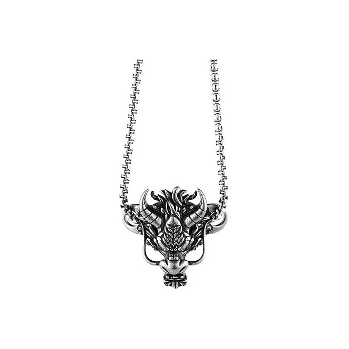 PENTAGONAL HEART Медный сплав Ожерелья Унисекс Античное серебро