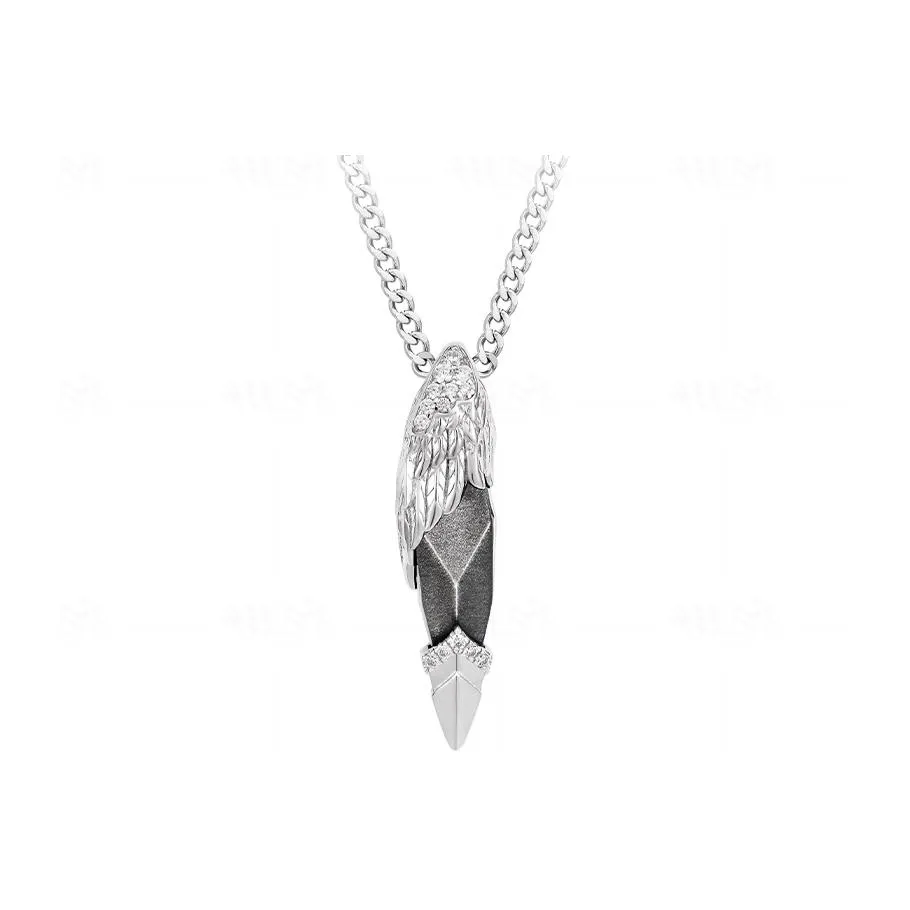 AWNL Silver Sheen Obsidian Necklaces Women's