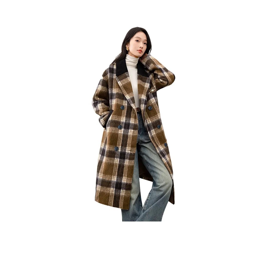 TOUCH Куртка Женская Кофейная Клетка