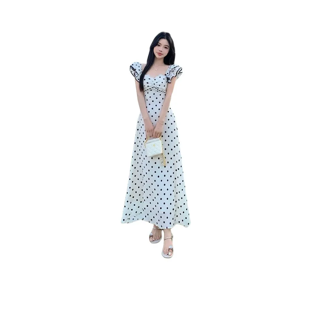 ZCDECO Short Sleeved Dresses Women's Polka Dot