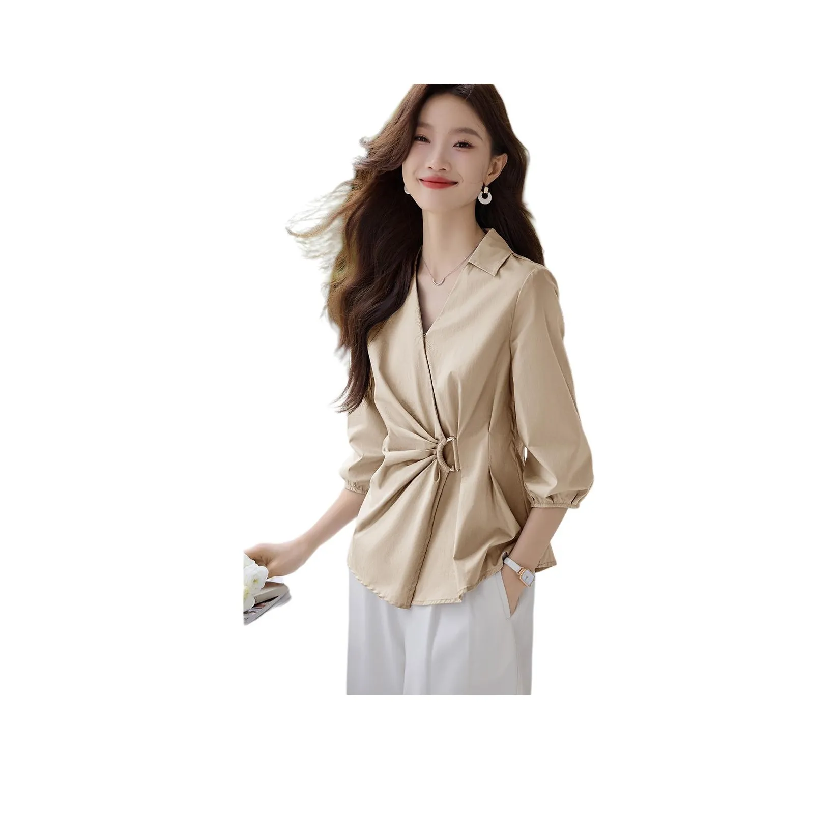 Mo Han Yi Mei Рубашка Женская Хаки