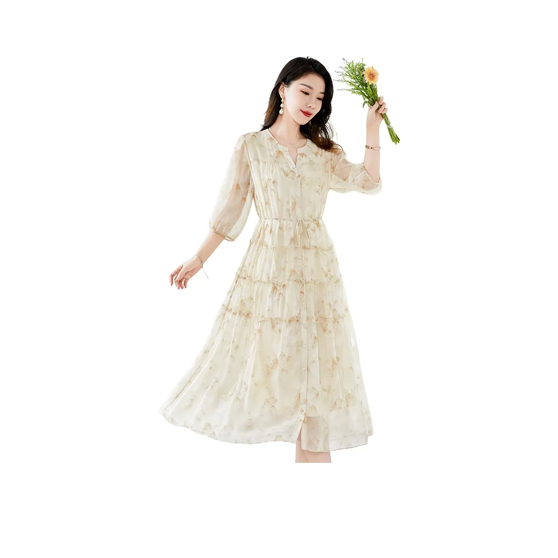 To The West Long Sleeved Dress Women's