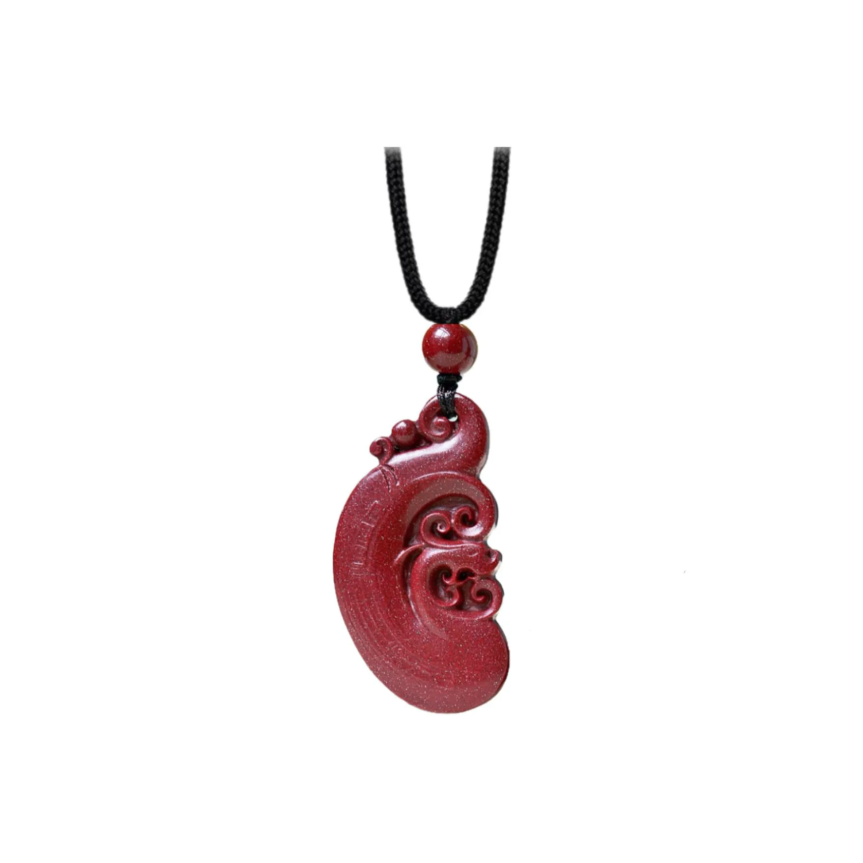 Artisan Lock Heart Jade Necklaces Unisex