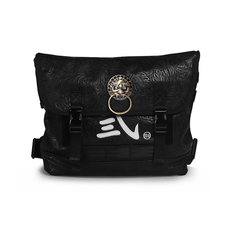 PVC Коммутирующая сумка Курьерская сумка Сумка через плечо Сумка на плечо Большая унисекс Черная