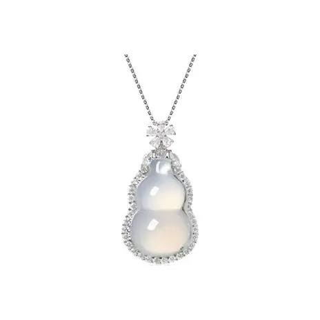 MOONS FAME Chalcedony Jade Necklaces Women's
