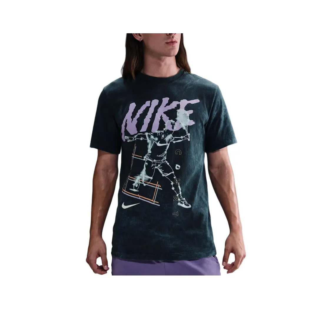 Nike Clothing Обсидиан Мужская T-Рубашка