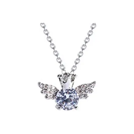 MUYAN Ожерелье с крыльями ангела из титанового стального сплава женское