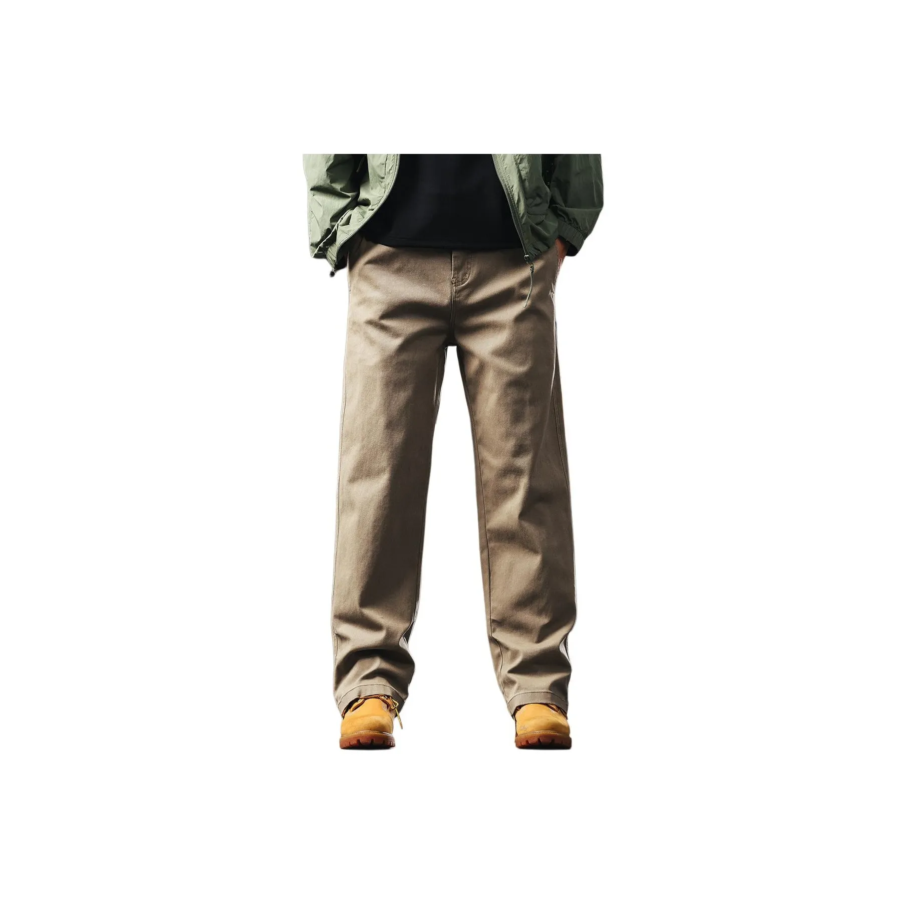 GELANLU Хаки Унисекс Повседневные брюки