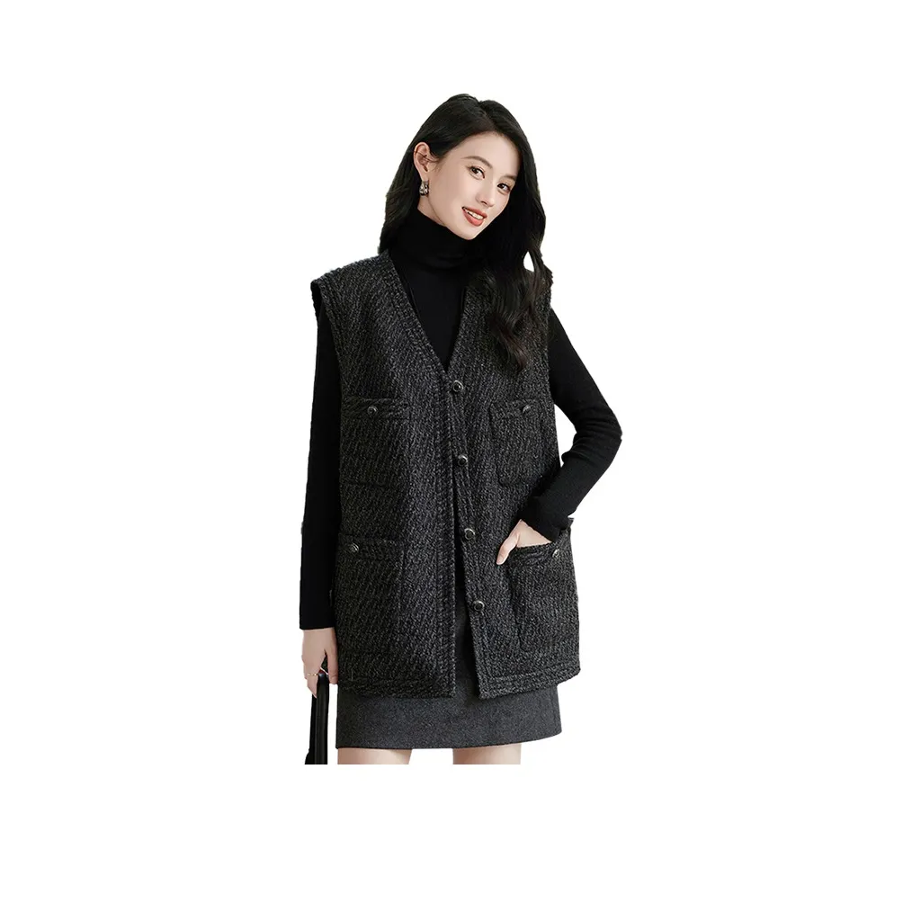 Cypress House Жилет Женский Черный Серый