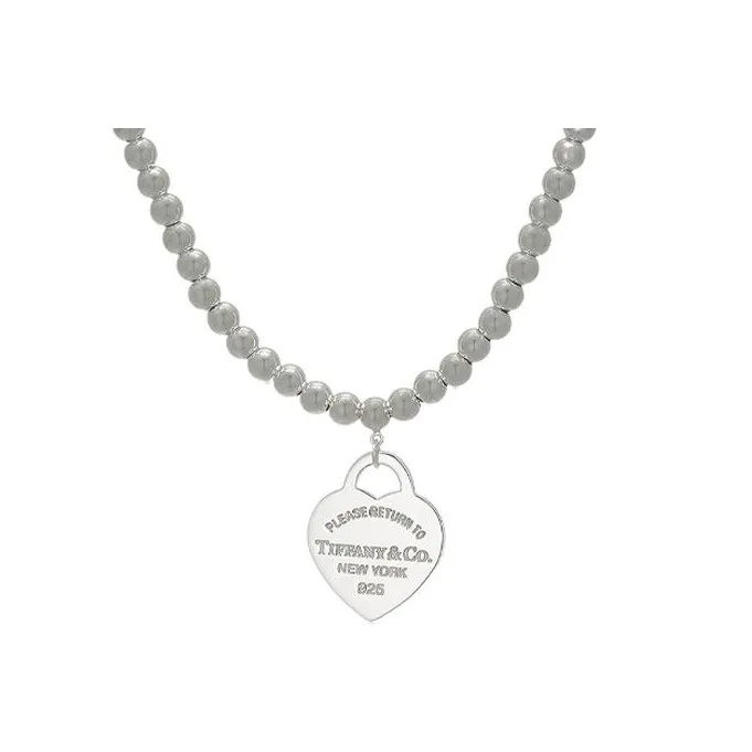 TIFFANY & CO. Return To Tiffany Collection 925 Sterling Silver Necklaces Women's Silver