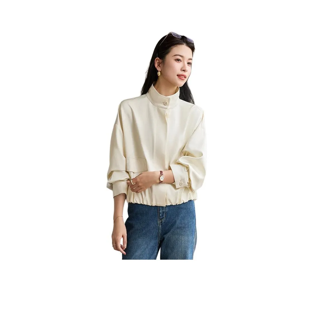 Yi Mengyuan Cropped Trench Coat Women's