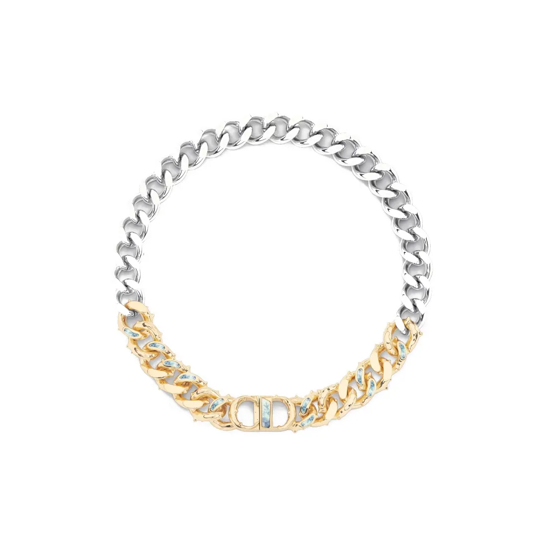 DIOR Necklaces Men's Silver/Gold