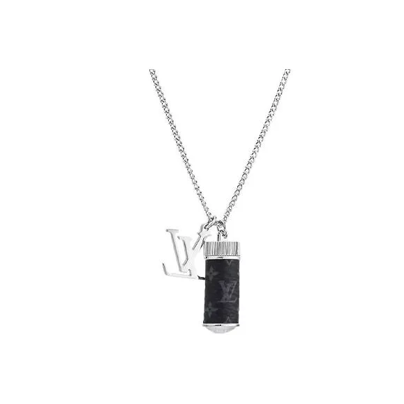 Lv Monogram Eclipse Charms Necklace