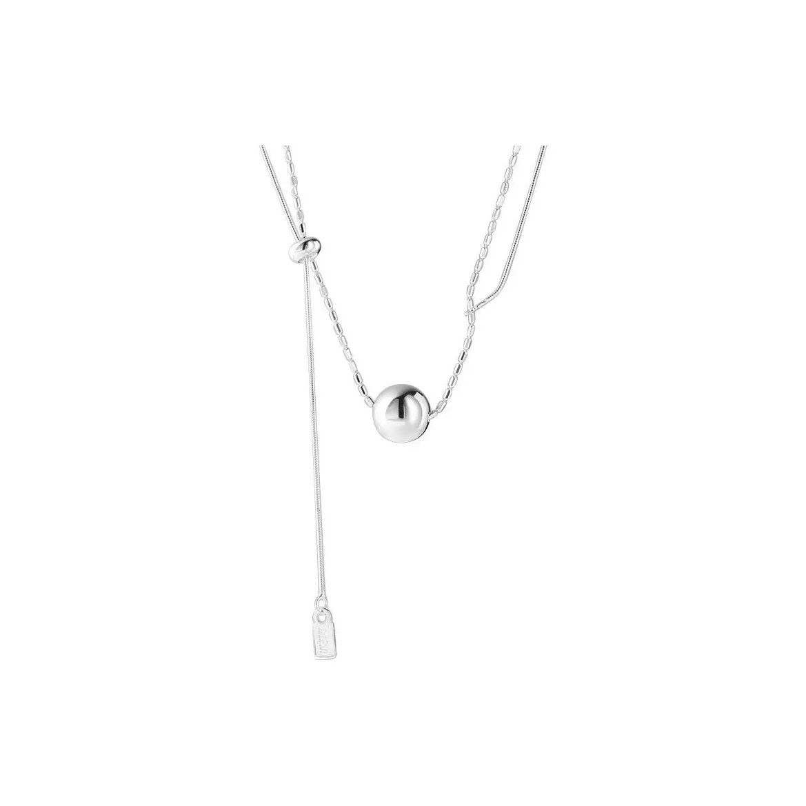 NATURALLYJOJO Медные Ожерелья Женские Серебряные