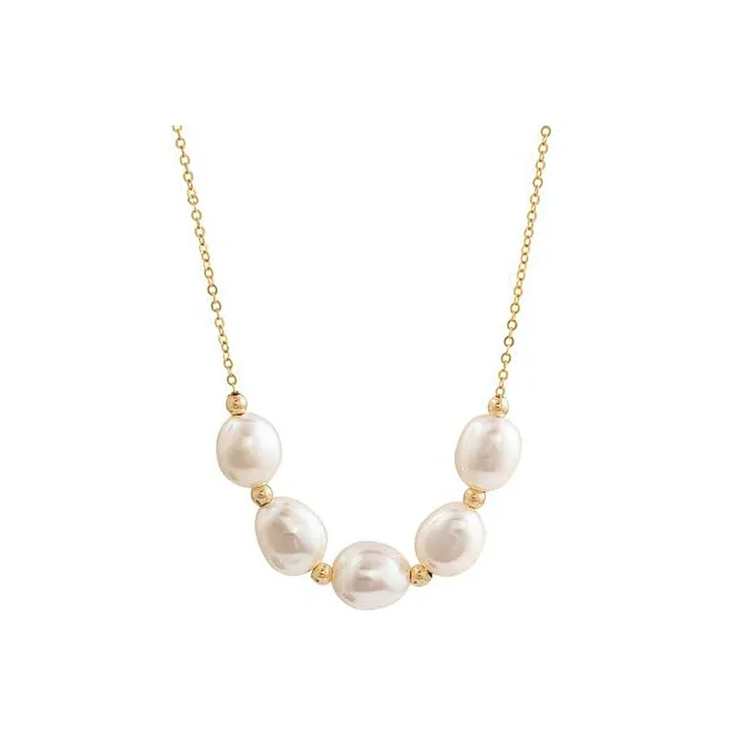 NATURALLYJOJO Титановые стальные ожерелья женские золотые