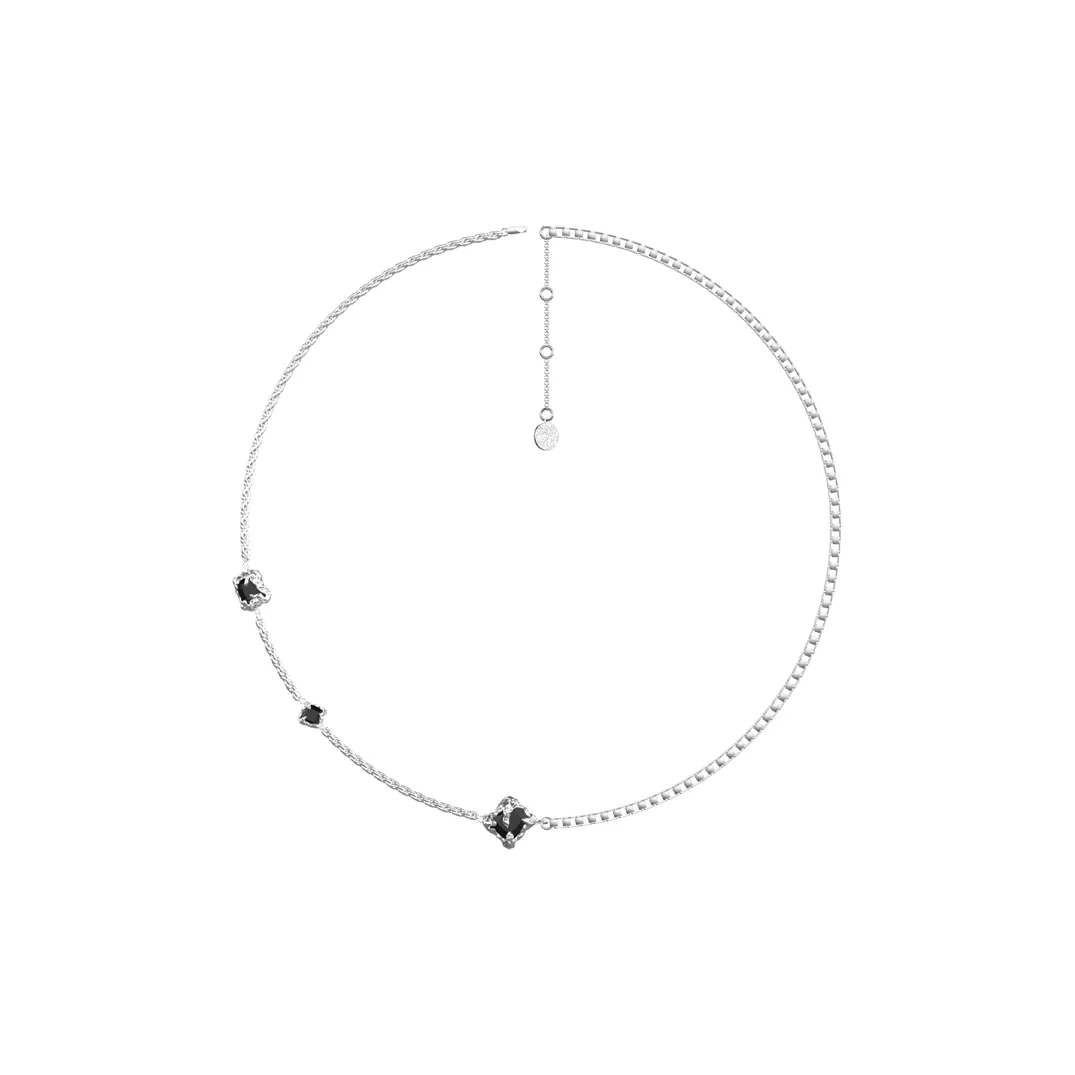 OINICIO 925 стерлинговое серебро ожерелье с пэчворком унисекс