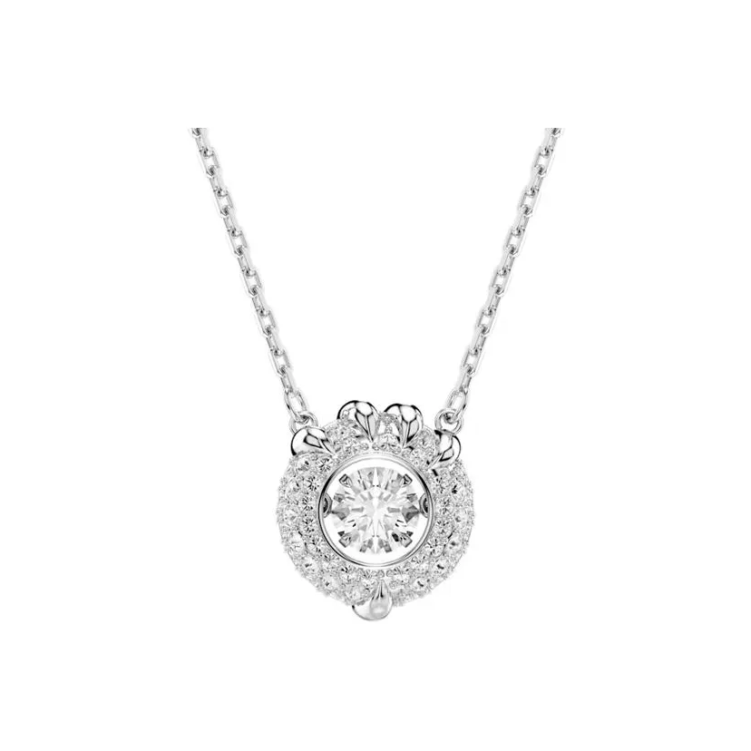 Swarovski DRAGON & PHOENIX Cubic Zirconia Rhodium-Plated Necklaces Women's Silver