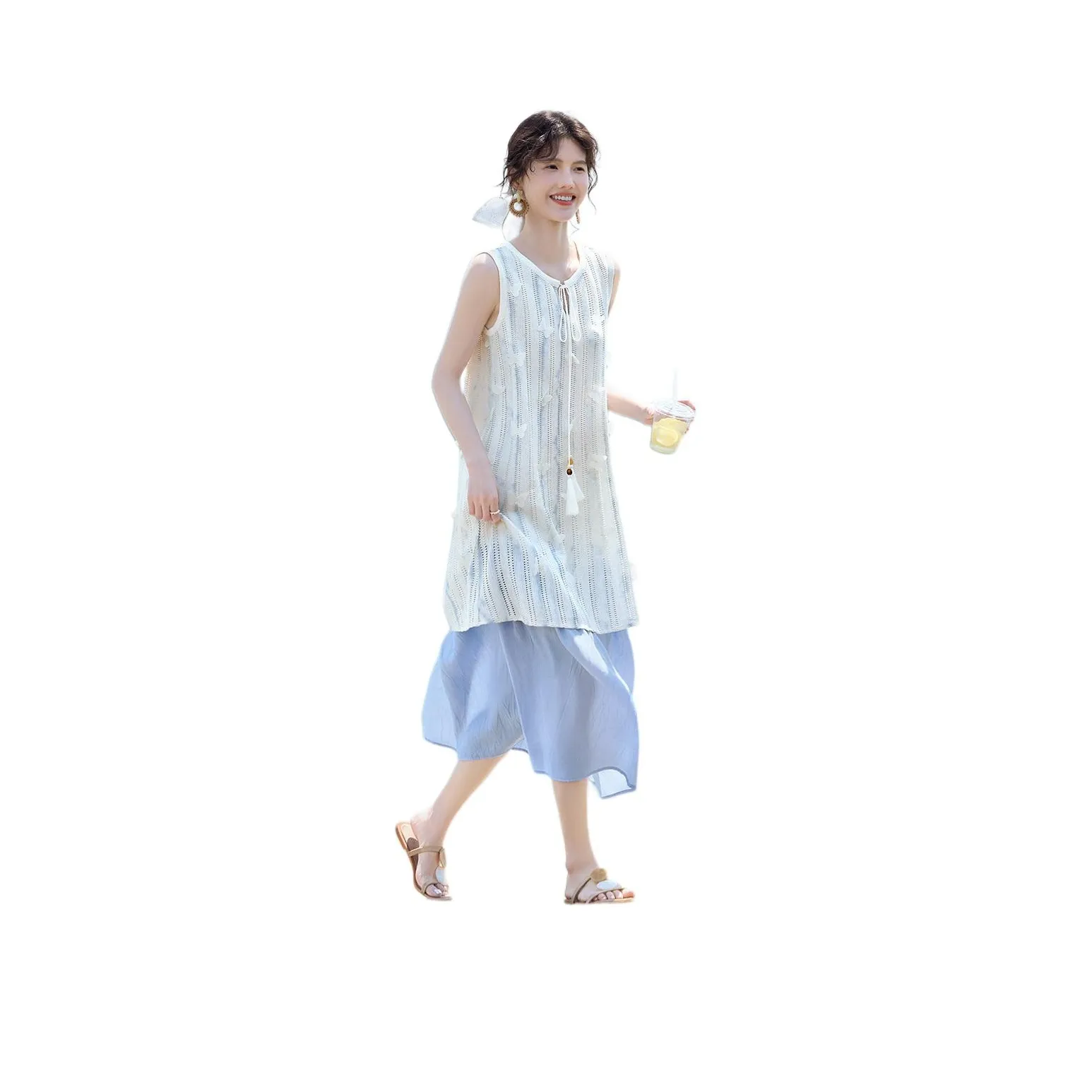 XWI Blue Женские Платья без рукавов