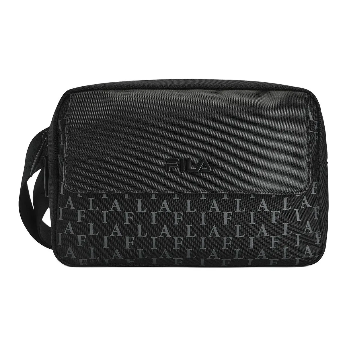 FILA Fabric Crossbody Bags Unisex Jet Black