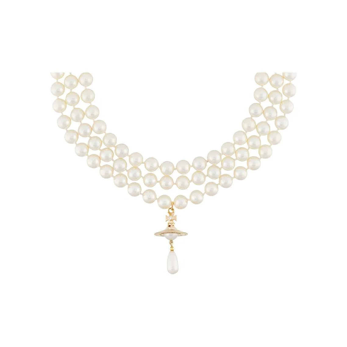 Vivienne Westwood Layered Pearl Necklace