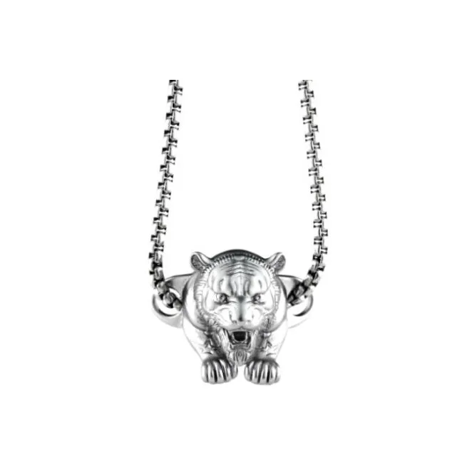 PENTAGONAL HEART Медный сплав Ожерелья Унисекс Серебряный