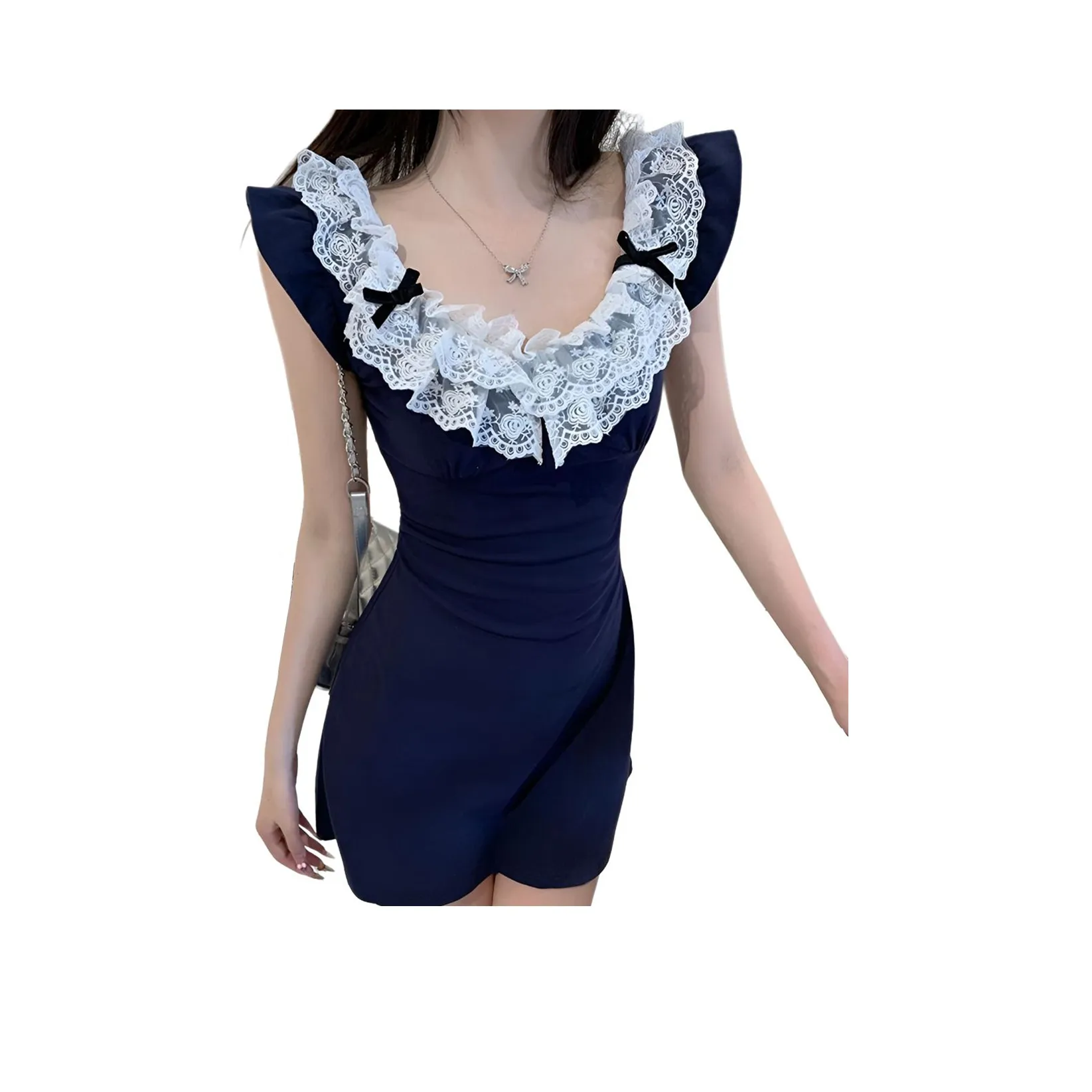 PEA Короткий рукав Платье Женское